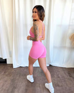 Rosalia Shorts Jumpsuit (Rosy Pink)