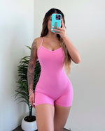 Rosalia Shorts Jumpsuit (Rosy Pink)